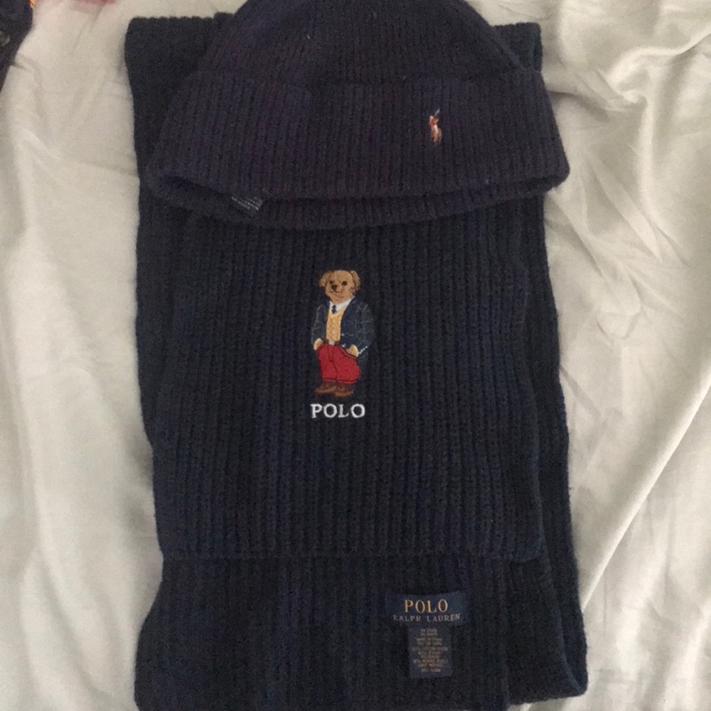 Polo Ralph Lauren scarf and hat